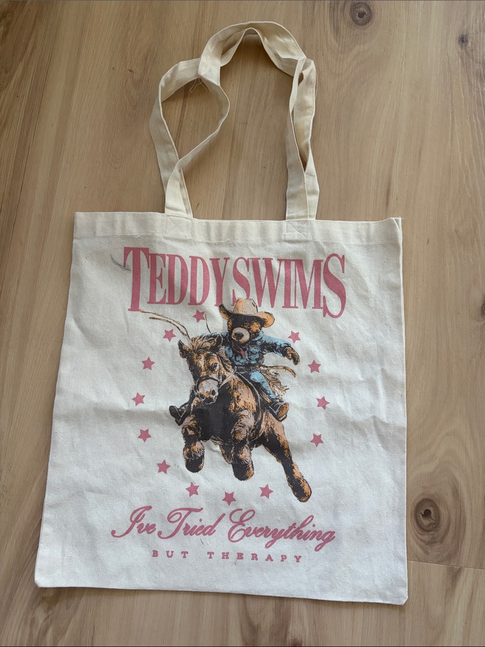 Teddy Swims Canvas Tote Bag